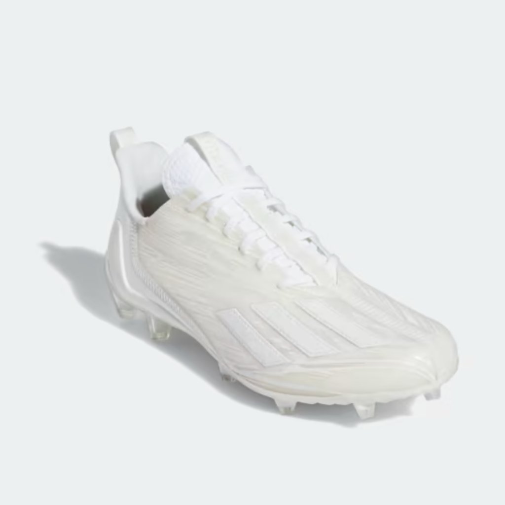 Adidas Adizero Football Cleats Triple White Gx5413 Men's Size 11 New